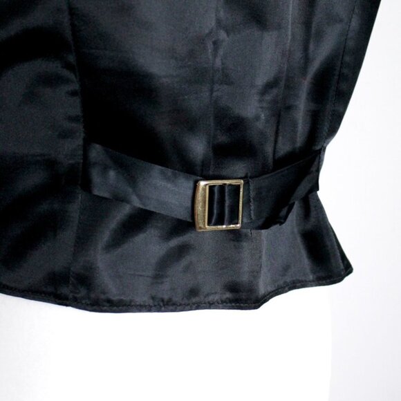 Your Sixth Sense by C&A Gold Black Embroidered Vest Unisex Size 38 - Picture 8 of 12